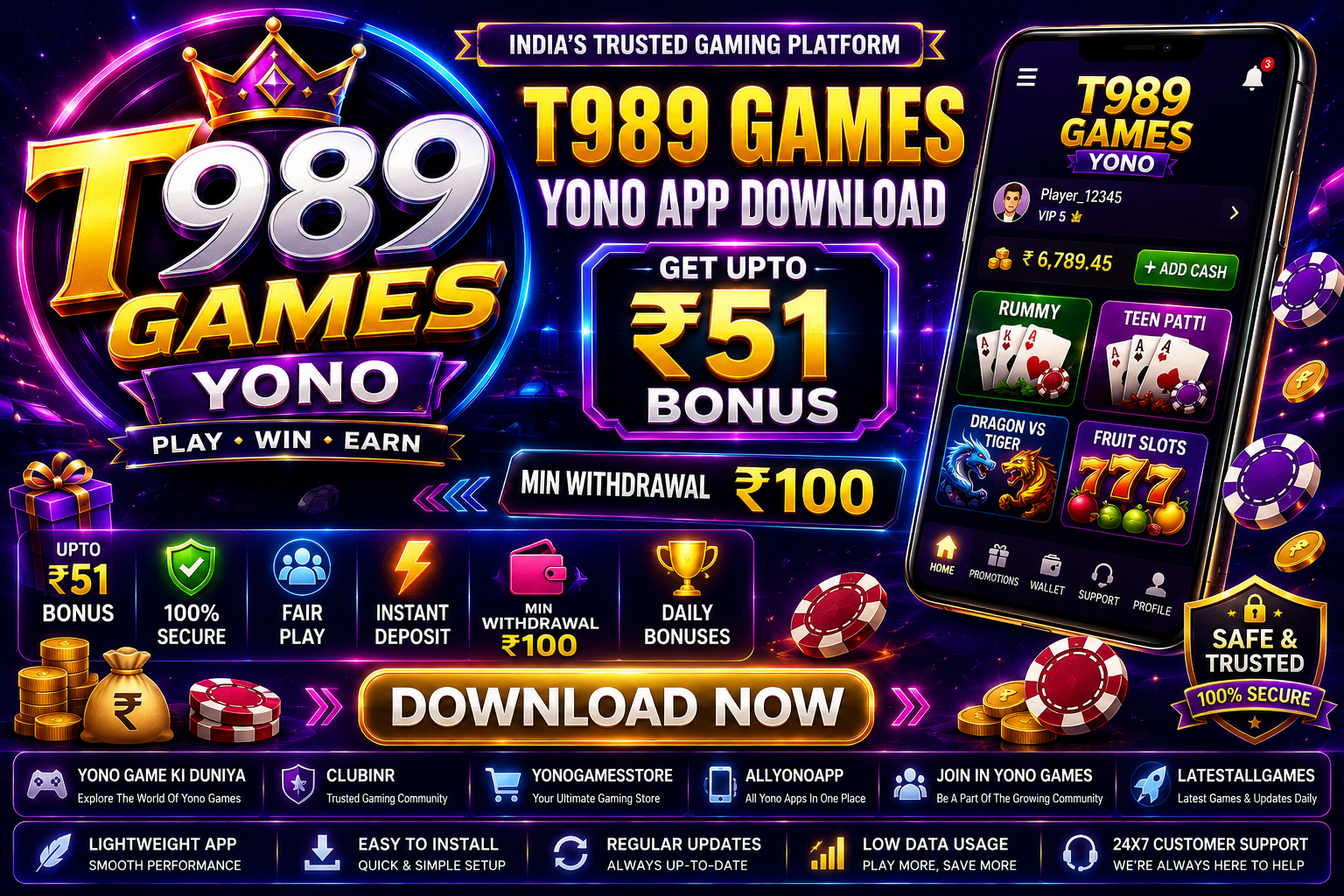 T989 Games Yono App Download