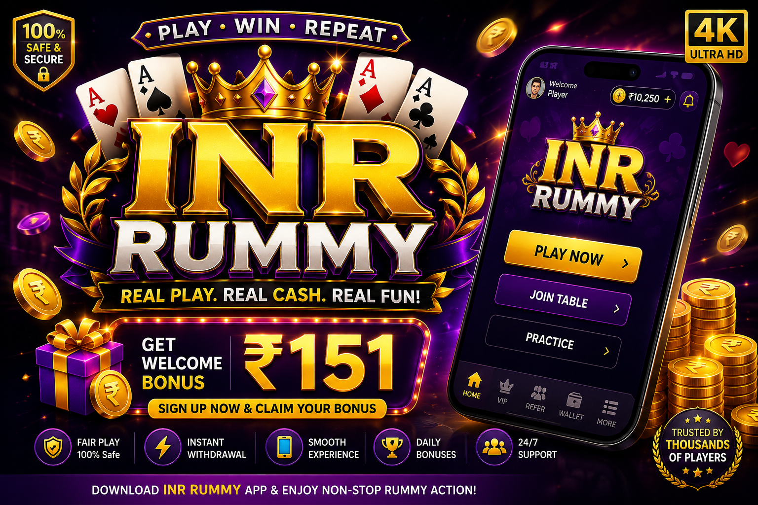 INR Rummy APK Download & Get ₹151 Bonus